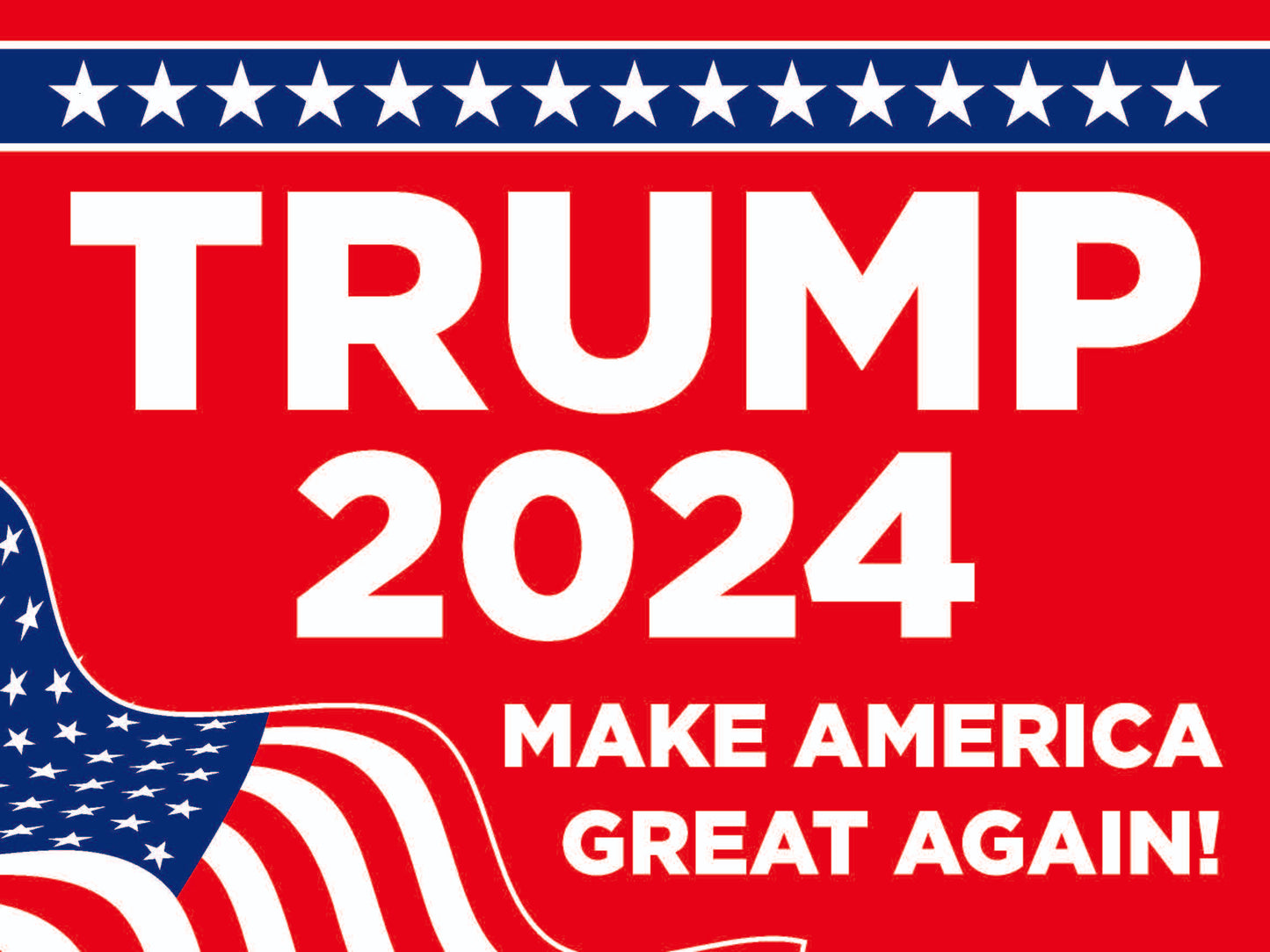 Trump Red Yard Sign