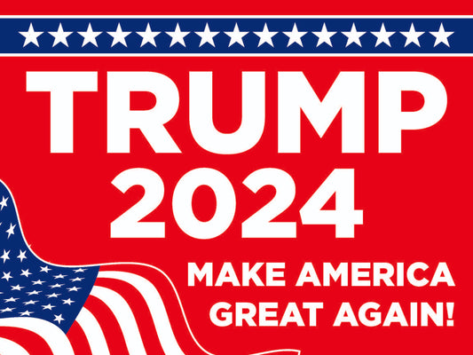 Trump Red Yard Sign